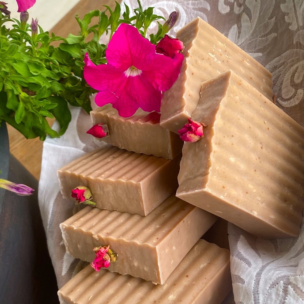 Goat’s Milk Rose scented, Turkey 🌹 tea handmade soap, artisan soap, handcrafted